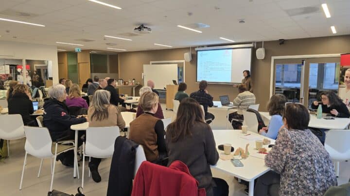 Esperanza Diaz, professor og leder for Pandemisenteret ved UiB, innleder til workshop om totalberedskap 2. mars