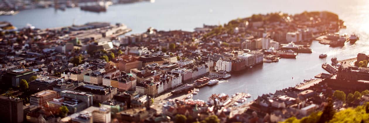 Panoramabilde av Bergen
